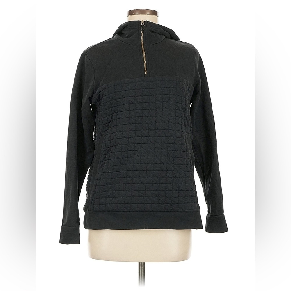 Columbia quilted black hoodie 1/4 zip